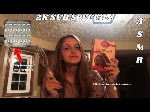 So I Tried to Bake a Cake in ASMR || 2k Sub Special! 🎉