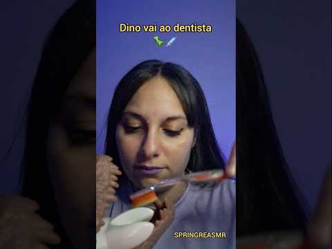 ASMR | Dino vai ao dentista 🦖 #shorts