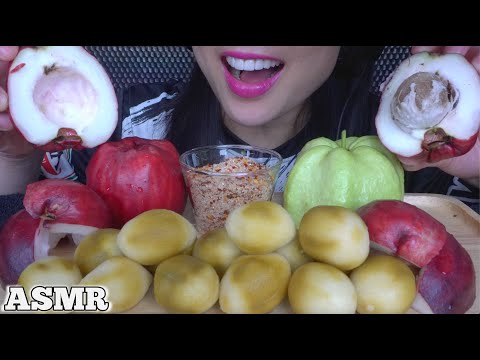 ASMR CRUNCHY FRUITS (EATING SOUNDS) NO TALKING | SAS-ASMR