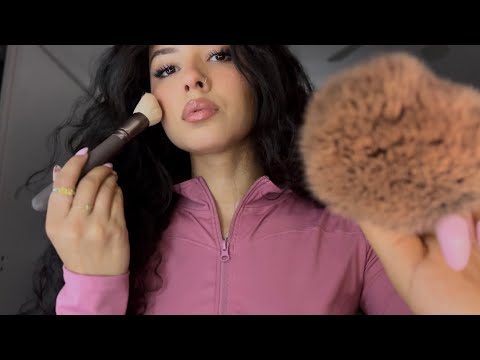 ASMR | doing OUR makeup 💄 no talking + gum chewing 💤💓