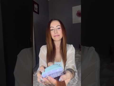 ASMR Hairbrushing and Whispering #asmr #asmrhairbrushing #whispering #relaxingsounds #asmrtingles