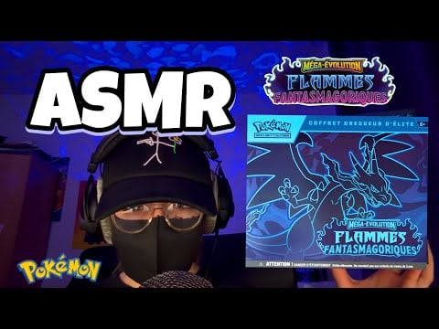 ASMR Français • OUVERTURE ETB POKÉMON FLAMMES FANTASMAGORIQUES ! 🔥 