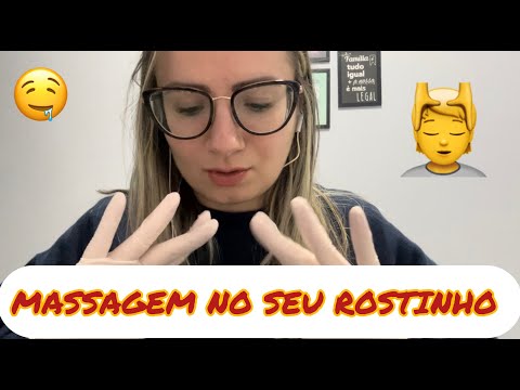 ASMR Caseiro, massagem facial relaxante #asmr #roleplay #massagem