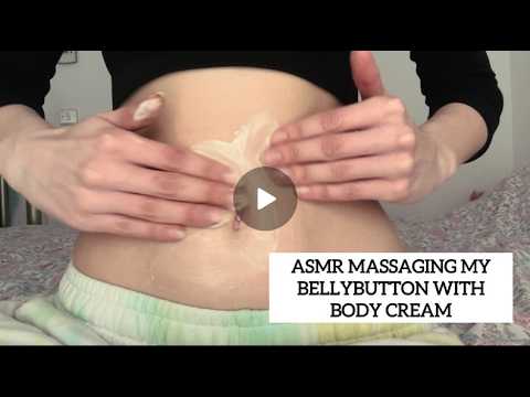 ASMR Massaging Lotion on my Bellybutton (squelching, rubbing, etc.)