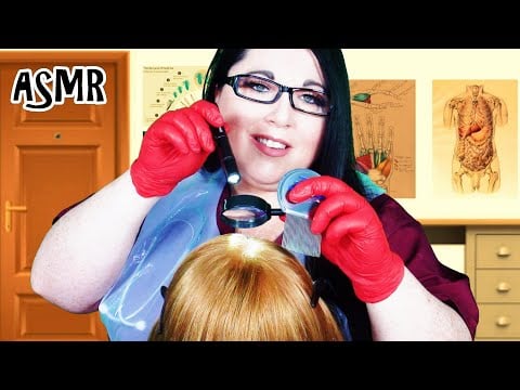 ASMR Doctor Lice Check & Scalp Check Roleplay (Gloves, Plastic Apron, Lice Comb, Hair Brushing)