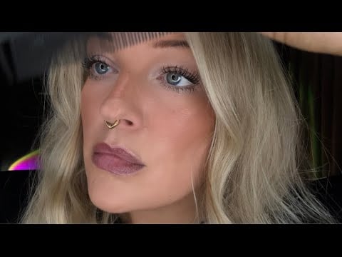 ASMR- Bestie cuts your hair & gives you tingles/ soft spoken/ layered sounds/ cozy background music 