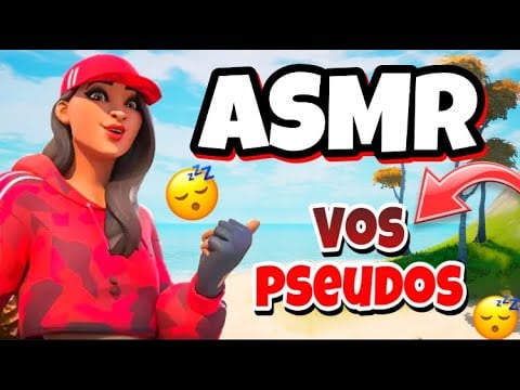 ASMR Français sur Fortnite Je lis vos pseudo 😴💤(chuchotements très proche du micro)