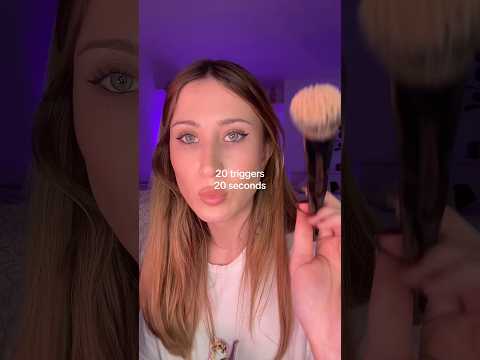 ASMR 20 triggers in 20 seconds #asmr #asmrshorts #asmrtriggers
