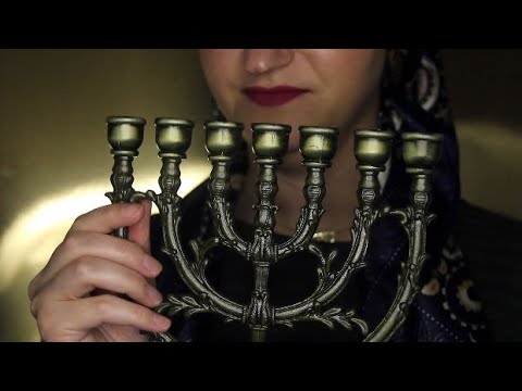 ASMR for Hanukkah - Decorations | Menorah | Candle