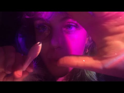 💤CHAOTIC ASMR: Spit painting glitter out of your eye! Mouth sounds, pen noms + more!💤