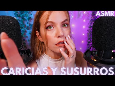 CARICIAS EN LA CARITA + SUSURROS DE OREJA A OREJA asmr