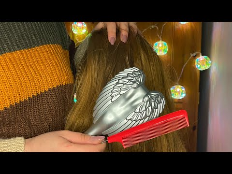 ASMR scalp massage, check and brushing 𐙚⋆°｡⋆♡ no talking 