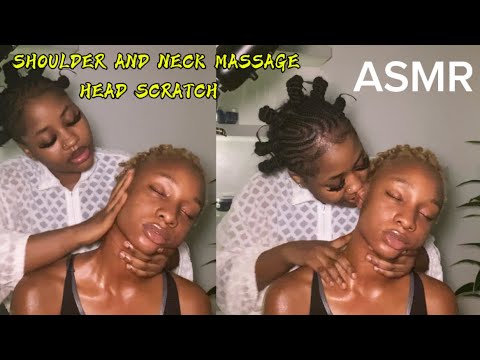 ASMR💫GENTLE HEAD SCRATCH, NECK AND SHOULDER MASSAGE 💆 