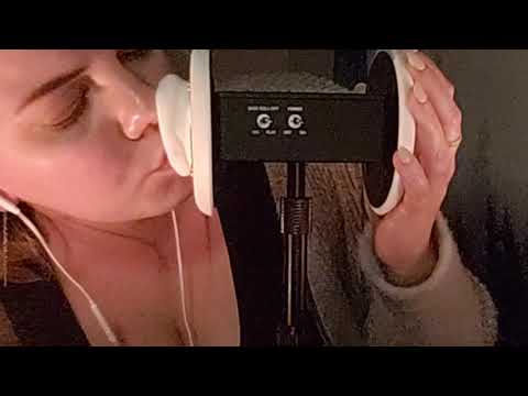 ASMR Mouth sounds | Ear to ear kisses to help you fall asleep