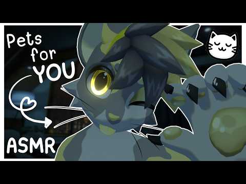 [Furry ASMR] Cat boy starts petting YOU to sleep :3 [Sleep-aid] [Soft-spoken] [Mic brushing]