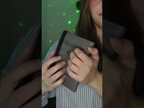 Passport Case Tapping #asmr #tingles