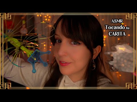 ⭐ASMR Tocando tu CARITA para Hacerte DORMIR [Subtítulos]