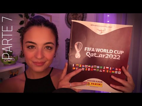 ASMR APERTURA DE CROMOS DEL ALBUM DEL MUNDIAL QATAR 2022 ⚽️🏆 (Parte 7)