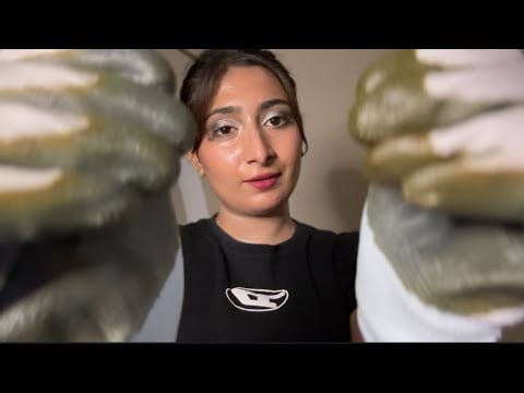 Pinching and squeezing your face  ~ ASMR ft. PUNJABI 