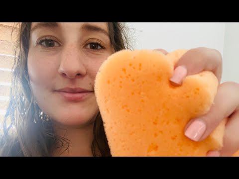 ASMR 🧽 Tingly Sponge Treatment 🧽 Foamy, Squishy sounds 🧼🛁