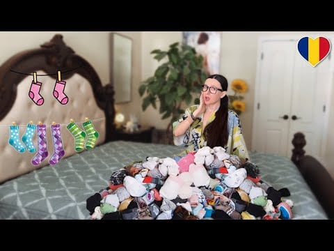 Cum organizez sertarul de șosete *ASMR în Română 