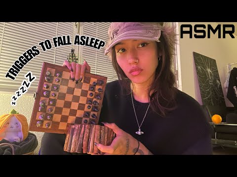 ASMR ☆ CALM TINGLES FOR SLEEP (wood, scratching, rambles,..)