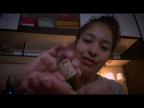 ASMR Massagem pós-expediente para 6 tipos de dores de cabeça, apertando pontos de tensões, óleos 🌿