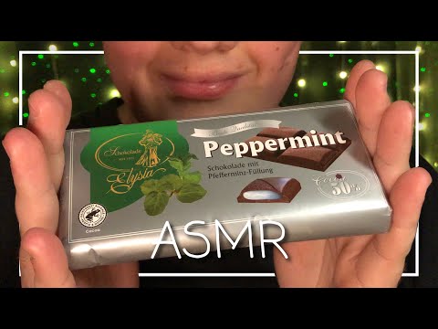 ASMR Peppermint Chocolate Taste Test 🍫 (Deutsch/German)