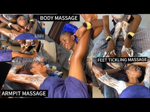 Asmr intense body massage, tickling foot massage, tickling armpit massage, feet tickling 