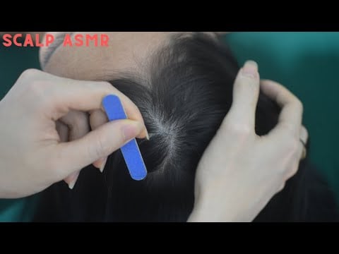 ASMR Aggressive Head Scratching With Combing Hair, Parting Hair For Anxiety Relief