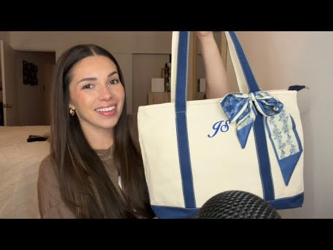 ASMR What’s In My Bachelorette Goodie Bags? 🤍