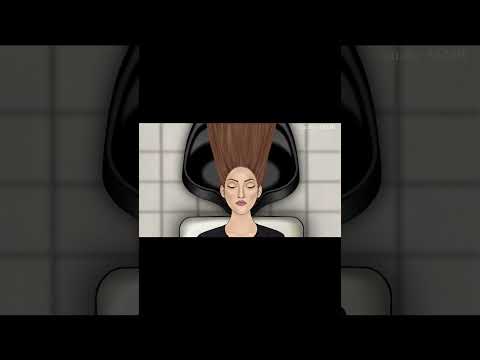 Head lice and Dandruff removal || Scalp treatment animation || #animation #asmrvideo