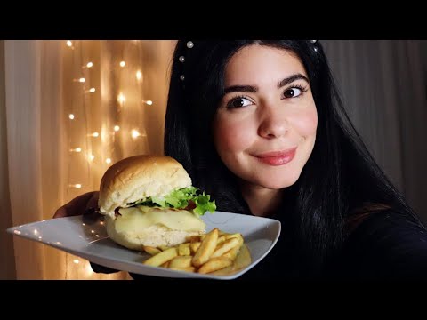 ASMR COMENDO HAMBURGUER