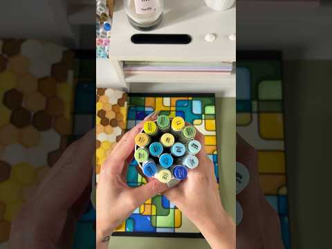 Let’s start this week with ASMR Satisfying 💙💛💚 combo. #oddlysatisfyingvideos #asmrcoloring