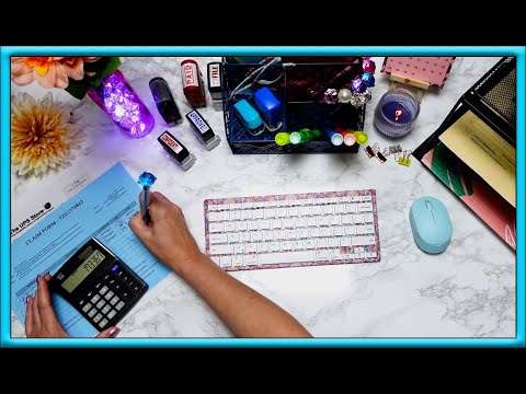 ASMR | Office Sounds | Paperwork | Typing | Stamping | Highlighting | Writing | No Talking