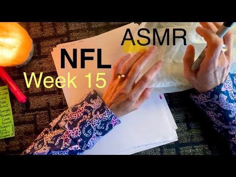 Fall Asleep to Football 💤 Soft-Spoken NFL Week 15 Picks ASMR (No Frills)