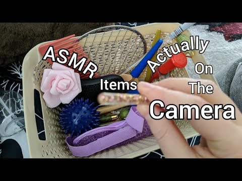 Unique ASMR for people who don't get tingles ~ items touching the camera lens