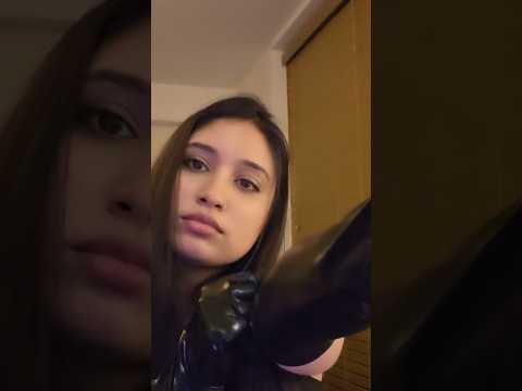 ASMR Visual triggers Leather edition ​#ASMR #HandMovements #GlovesASMR  #RelaxingSound #LeatherGlove