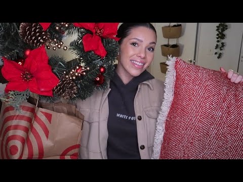 ASMR - Cozy Target Christmas Decor Haul!! 🎄❤️