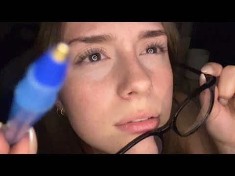 ASMR | Cranial nerve exam but it’s kinda weird and way too close to