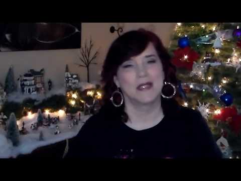 ASMR Christmas Tree Share and Village Tour Lady Green Eyes ASMR