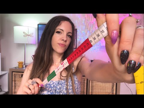 ASMR - Fast & Aggressive Full Body Measuring & Writing - Random Personal Attention