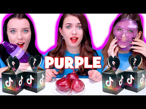 ASMR Candy Race Purple Jelly Gummy Food Eating Full Video