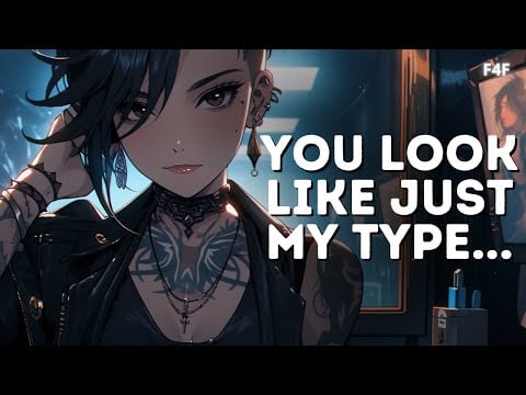 F4F | Flirting With a Goth Girl While She Does Your Lipstick 🖤 | Together in the Bathroom | Spicy