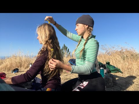 ASMR Hair Play & Light Touch Treatment on My Best Friend While Camping