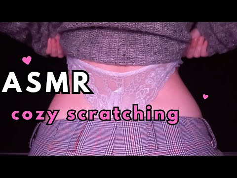 ✨ASMR | Cozy fabric scratching sounds | pants & lace close up