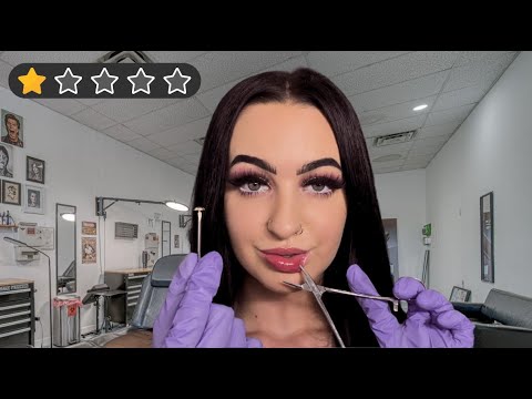 [ASMR] 1 Star Ear Piercing ⭐️ | Soft Spoken