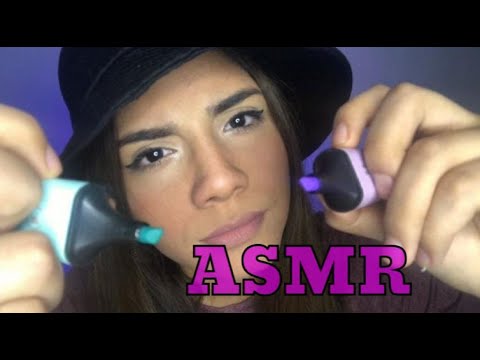 🔥ASMR ROLEPLAY ESPAÑOL /Te RESALTO la CARA y te ESCRIBO pensamientos positivos 🥰