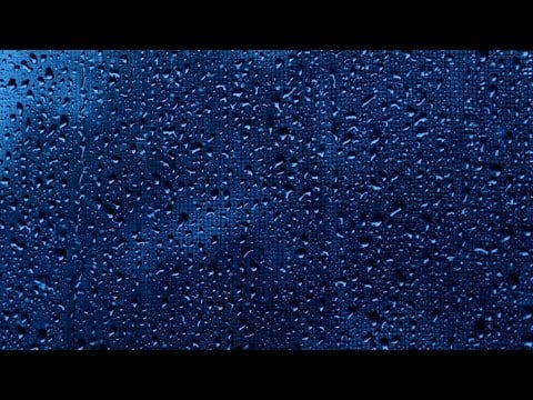 Rain on a Window for Sleep 🌧️ 10 Hours of Soft Rain, Dark Blue Window, No Ads✨