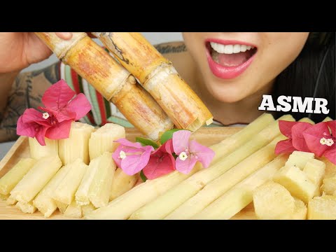 ASMR JUICY FRESH SUGARCANE (TINGLES CRUNCHY EATING SOUNDS) NO TALKING | SAS-ASMR